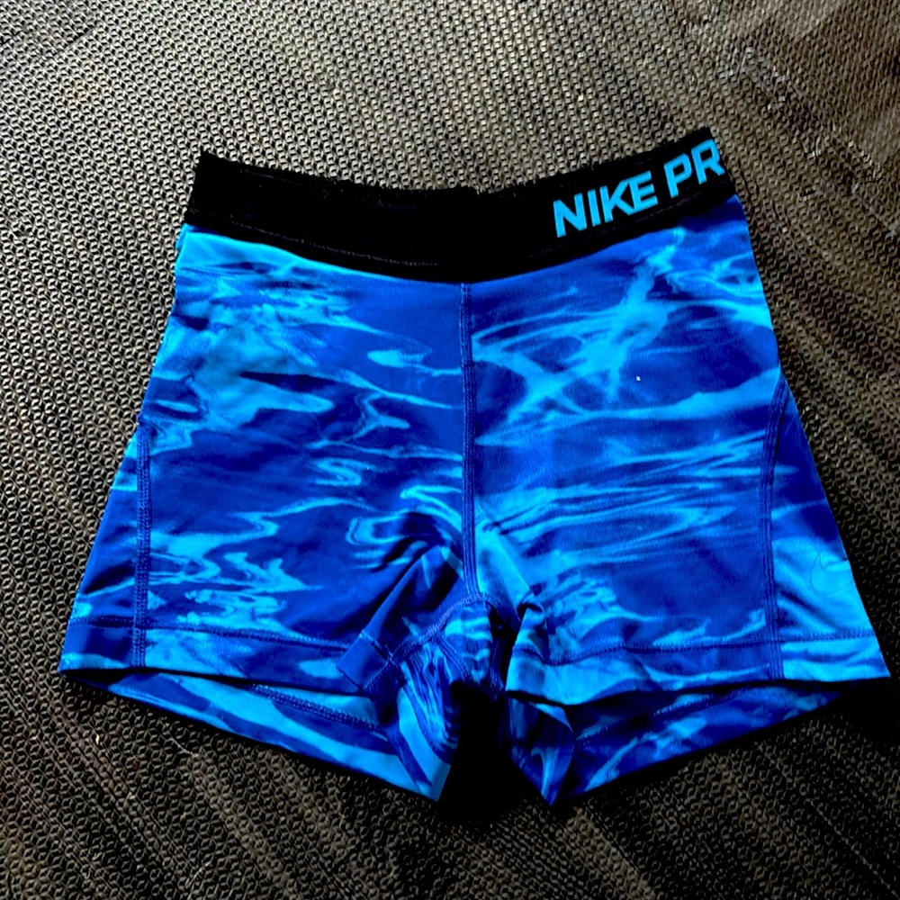 Nike Pros, Blue patterned, Drift Fit
